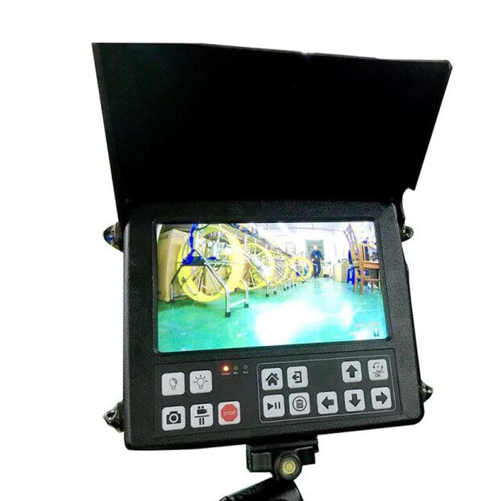 Used Waterproof Push Rod Underground DVR Zoom Endoscopic Sewer Drain Plumber Pipe Inspection Camera